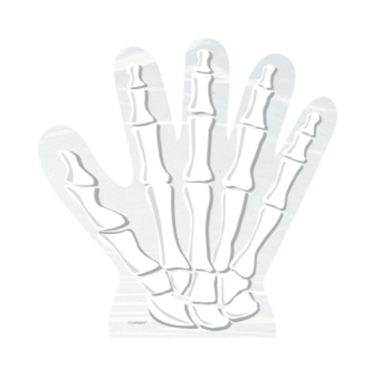 Picture of SKELETON HANDS SHAPED CELLO BAGS - 10PK