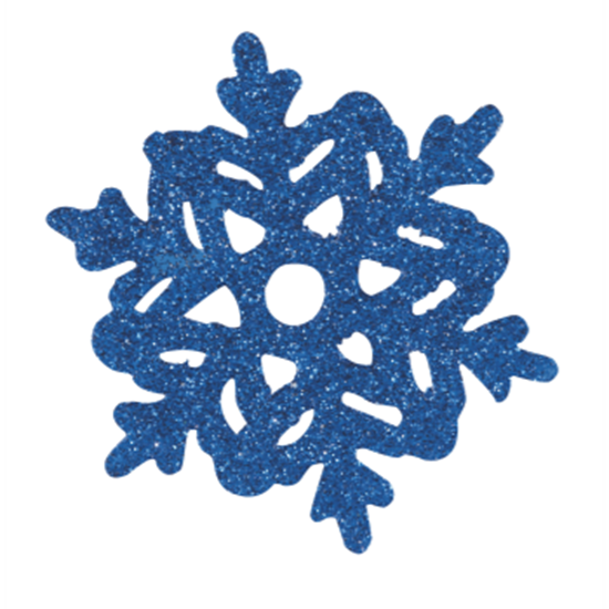 Picture of DECOR - ASSORTED MINI GLITTER SNOWFLAKES