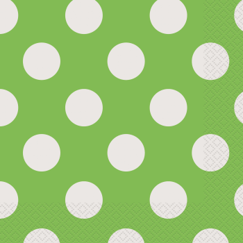 Picture of KIWI GREEN DOTS LUNCHEON NAPKIN