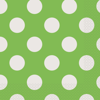 Image de KIWI GREEN DOTS LUNCHEON NAPKIN