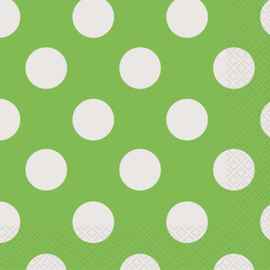 Image sur KIWI GREEN DOTS LUNCHEON NAPKIN