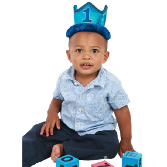Image sur WEARABLES - 1ST BIRTHDAY CROWN BLUE