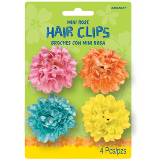 Picture of MINI ROSE HAIR CLIPS - 4/PK ASST COLORS
