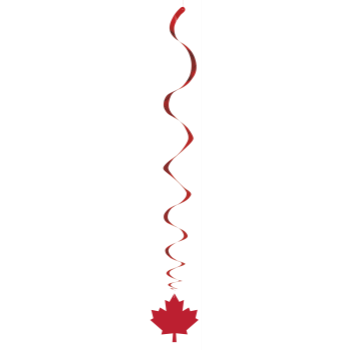 Picture of CANADA DAY MAPLE LEAF SWIRLS