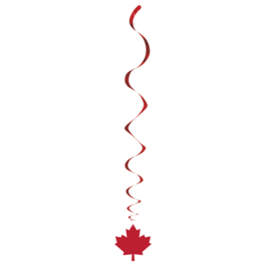 Picture of CANADA DAY MAPLE LEAF SWIRLS