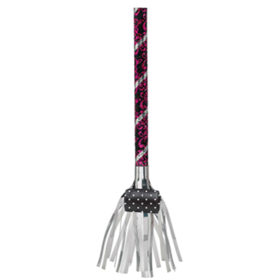 Picture of DECOR - FRINGED BLOWOUTS - PINK AND BLACK