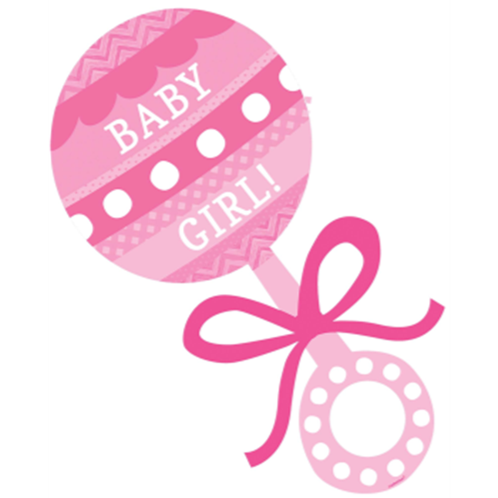 Picture of DECOR - BABY GIRL RATTLE CUTOUT