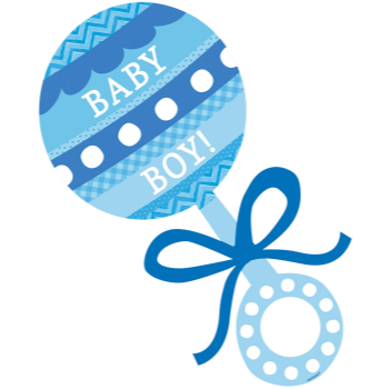 Picture of DECOR - BABY BOY RATTLE CUTOUT