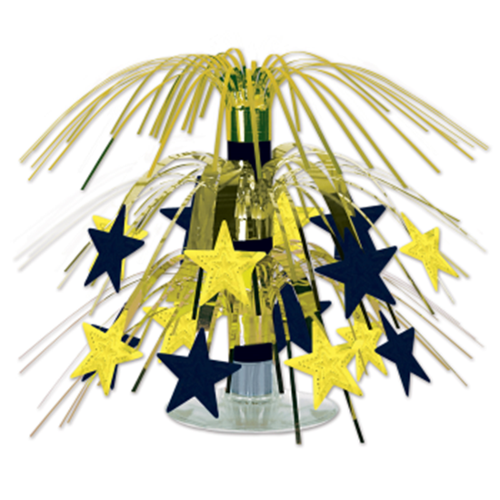 Picture of BLACK AND GOLD STAR MINI CASCADE CENTER PIECE