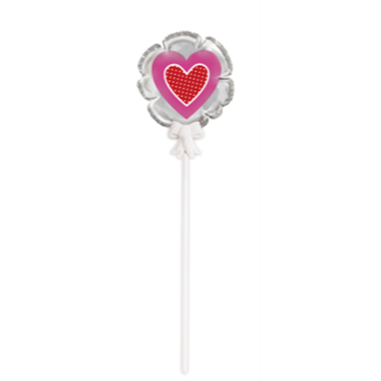 Picture of BALLOONS - MINI FOIL HEARTS BALLOONS - SELF INLFATING