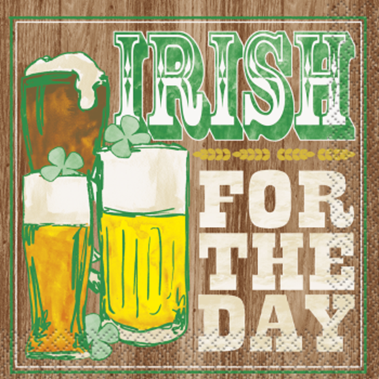 Image sur TABLEWARE - IRISH FOR THE DAY BEVERAGE NAPKINS