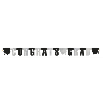 Image de DECOR - GRAD JOINTED BANNER - BLACK/WHITE