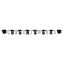 Image de DECOR - GRAD JOINTED BANNER - BLACK/WHITE