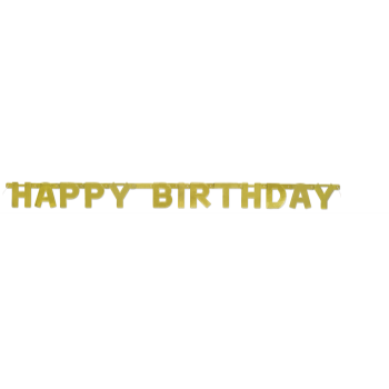 Image de DECOR - HAPPY BIRTHDAY GOLD LETTER BANNER