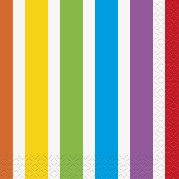 Image de TABLEWARE - RAINBOW BIRTHDAY BEVERAGE NAPKINS