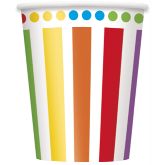 Image sur TABLEWARE - RAINBOW BIRTHDAY -  9oz CUPS