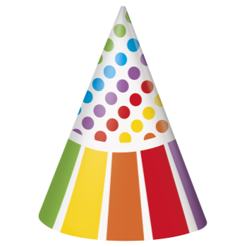 Picture of WEARABLES - RAINBOW BIRTHDAY HATS