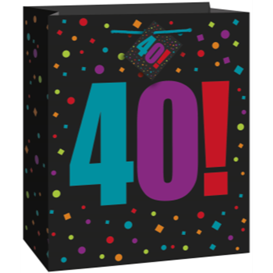 Picture of 40th BIRTHDAY GIFT BAG - LARGE