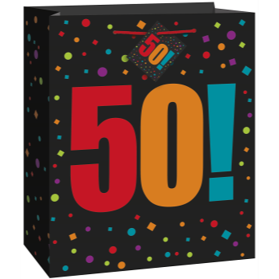 Picture of 50th - BIRTHDAY GIFT BAG - LARGE