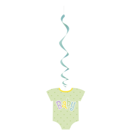 Image sur BABY ONESIE HANGING SWIRLS