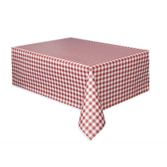 Picture of RED GINGHAM TABLE COVER