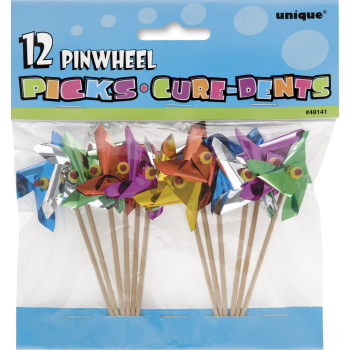 Image de 4" PINWHEEL PICKS- 12CT