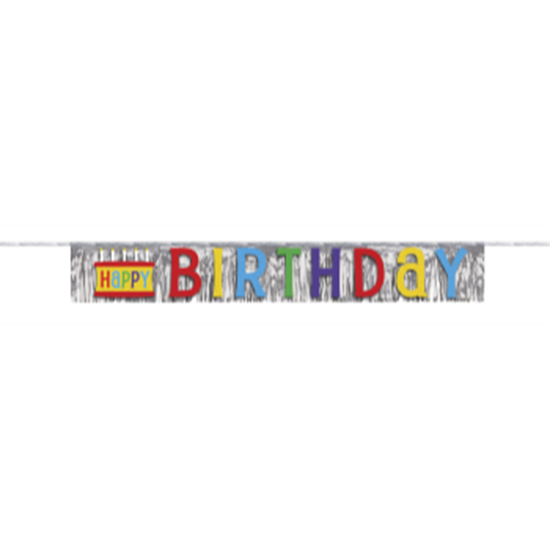 Picture of DECOR - HAPPY BIRTHDAY FOIL FRINGE BANNER