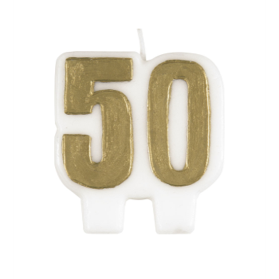 PartyMart. 50th GOLD 50 CANDLE