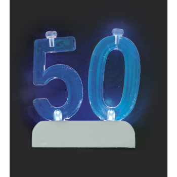 Image de 50th - NUMERAL FLASHING CANDLE