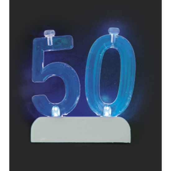 Image sur 50th - NUMERAL FLASHING CANDLE