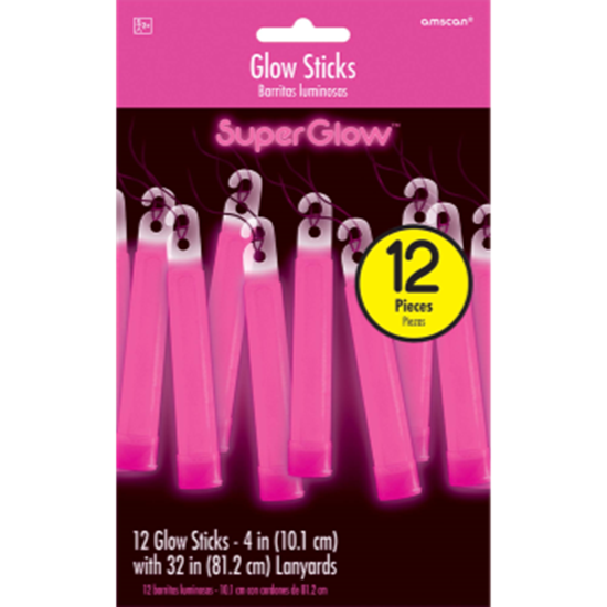 Picture of GLOW - 4" PINK GLOW STICKS