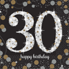 Picture of 30th - SPARKLING CELEBRATION BEVERAGE NAPKIN