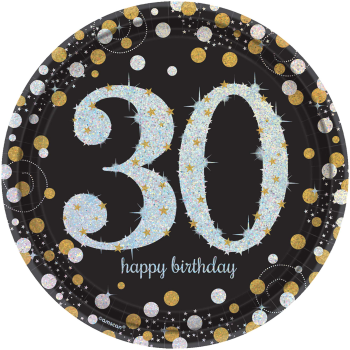 Image de 30TH - SPARKLING CELEBRATION 9" PRISM PLATE