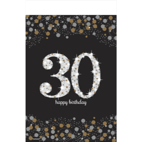Picture of 30th - SPARKLING CELEBRATION PLASTIC TABLE COVER