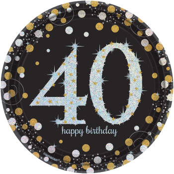 Image de 40th - SPARKLING CELEBRATION 7" PRISM PLATE