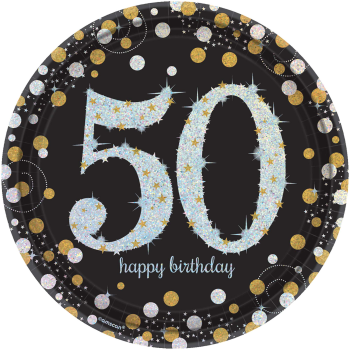 Picture of 50th SPARKLING CELEBRATION - 9" PRISMATIC PLATE