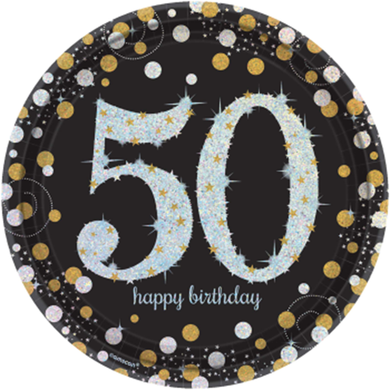 Image sur 50th SPARKLING CELEBRATION - 9" PRISMATIC PLATE