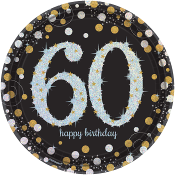 Picture of 60th - SPARKLING CELEBRATION - 9" PRISM PLATE