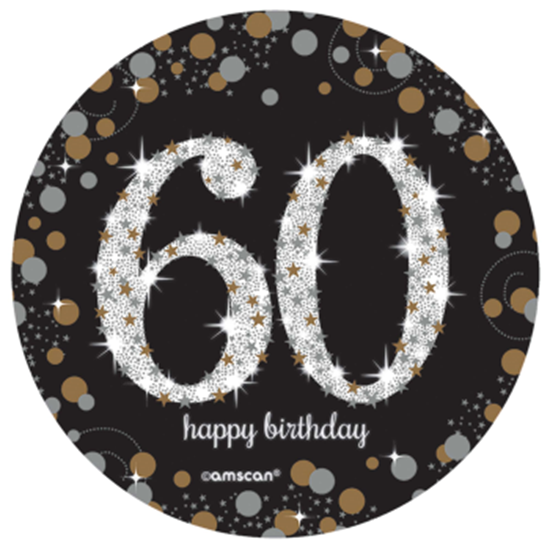 Image sur 60th - SPRAY CENTERPIECE - SILVER/GOLD/BLACK