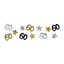 Picture of 60th - CONFETTI - 3PK BLACK/GOLD/SILVER