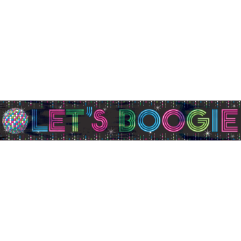 Picture of 70'S - LET'S BOOGIE FOIL BANNER 25'