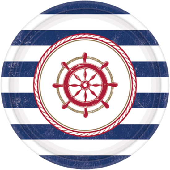 Image sur TABLEWARE - ANCHORS AWEIGH 7" PLATE