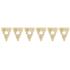 Picture of PERSONALIZED PENNANT BANNER - GOLD SCROLL
