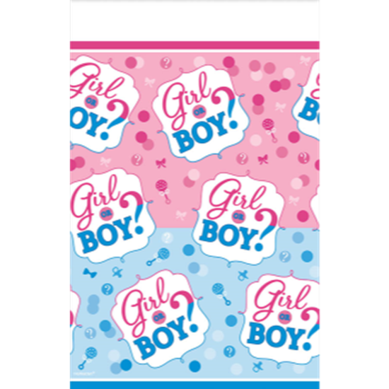 Picture of GENDER REVEAL - GIRL OR BOY?  TABLE COVER