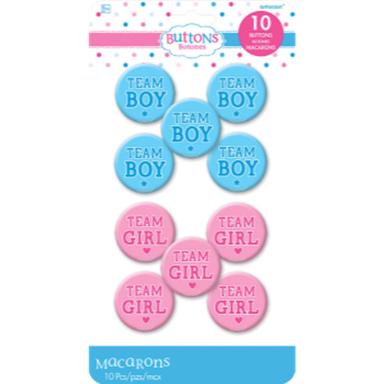 Picture of TEAM GIRL & TEAM BOY BUTTONS