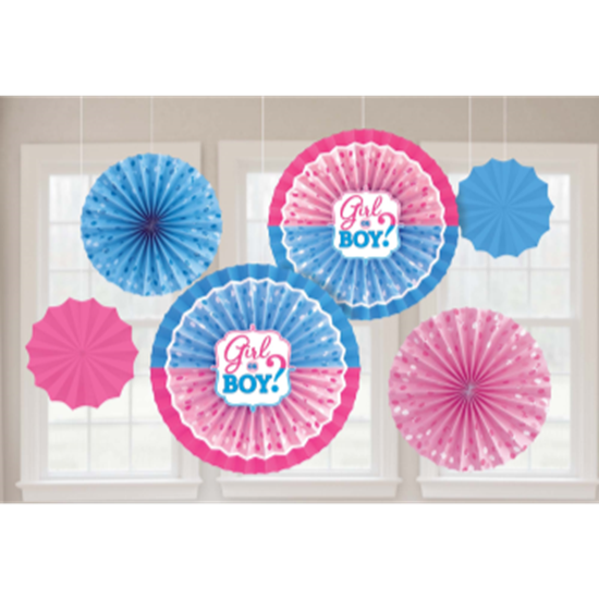Picture of GENDER REVEAL - GIRL OR BOY? PAPER FANS