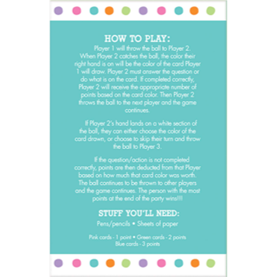 PartyMart. DECOR BABY SHOWER BALL TOSS GAME