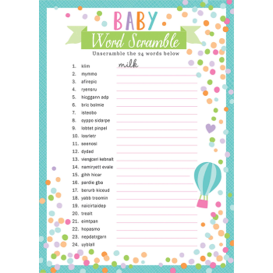 PartyMart. GAME BABY WORD GAME