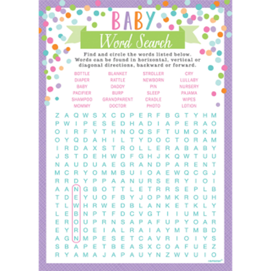 PartyMart. GAME BABY WORD GAME