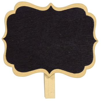 Image de CHALKBOARD LABELS CLIP-ONS  8CT